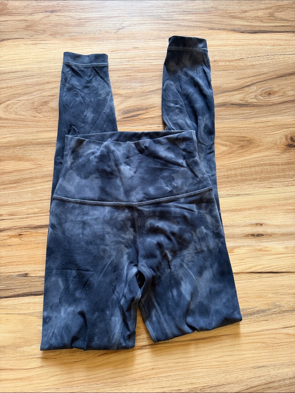 lululemon athletica Black Tie-Dye High-Rise Leggings